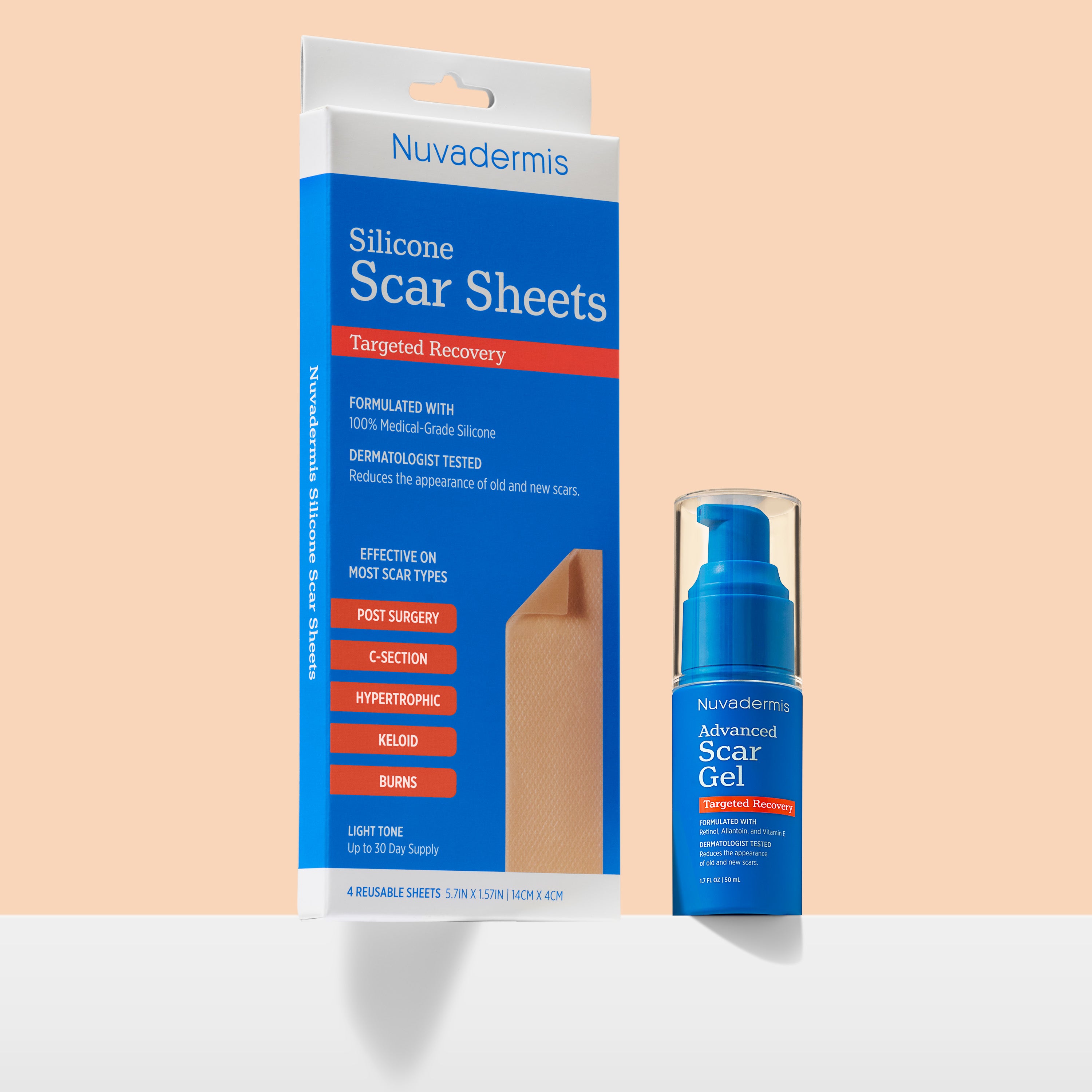 Scar Care Duo: Scar Sheets + Scar Gel