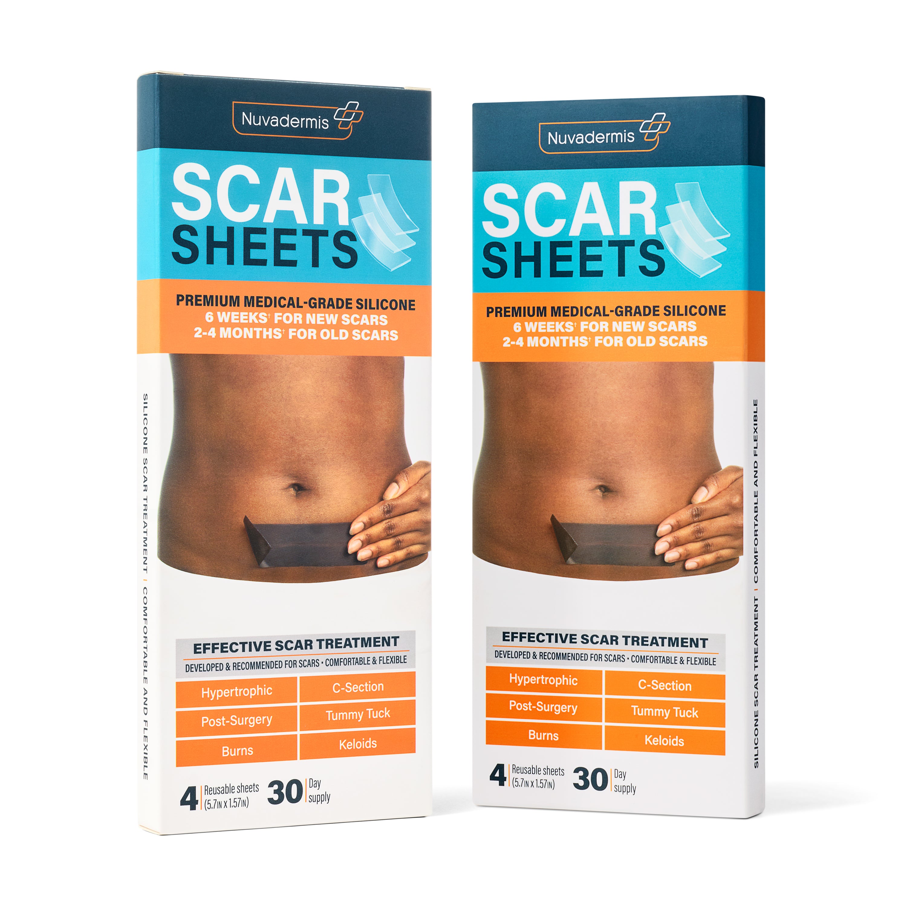 Silicone Scar Sheets - Dark Skin Tone