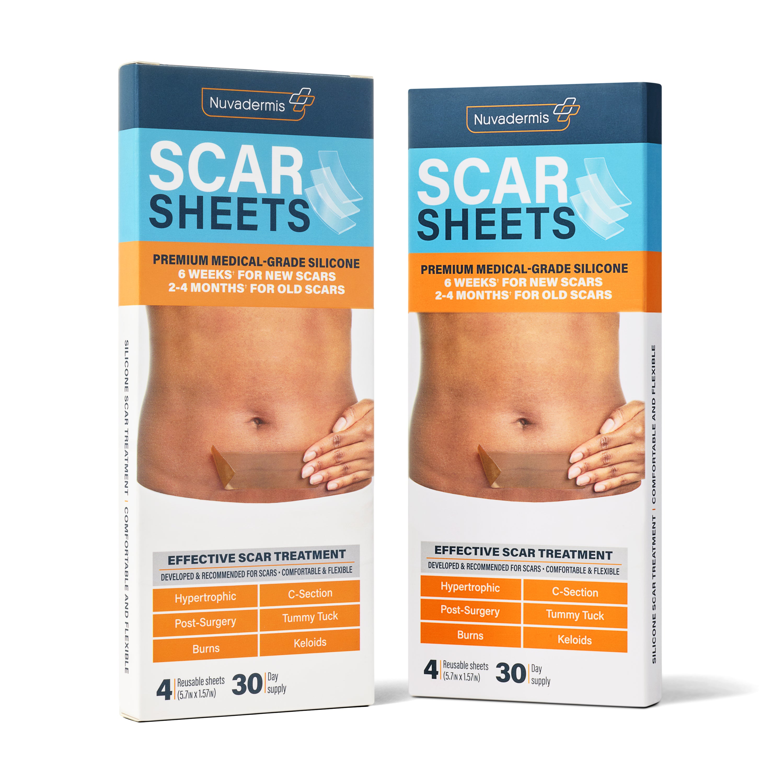 Silicone Scar Sheets - Medium Skin Tone