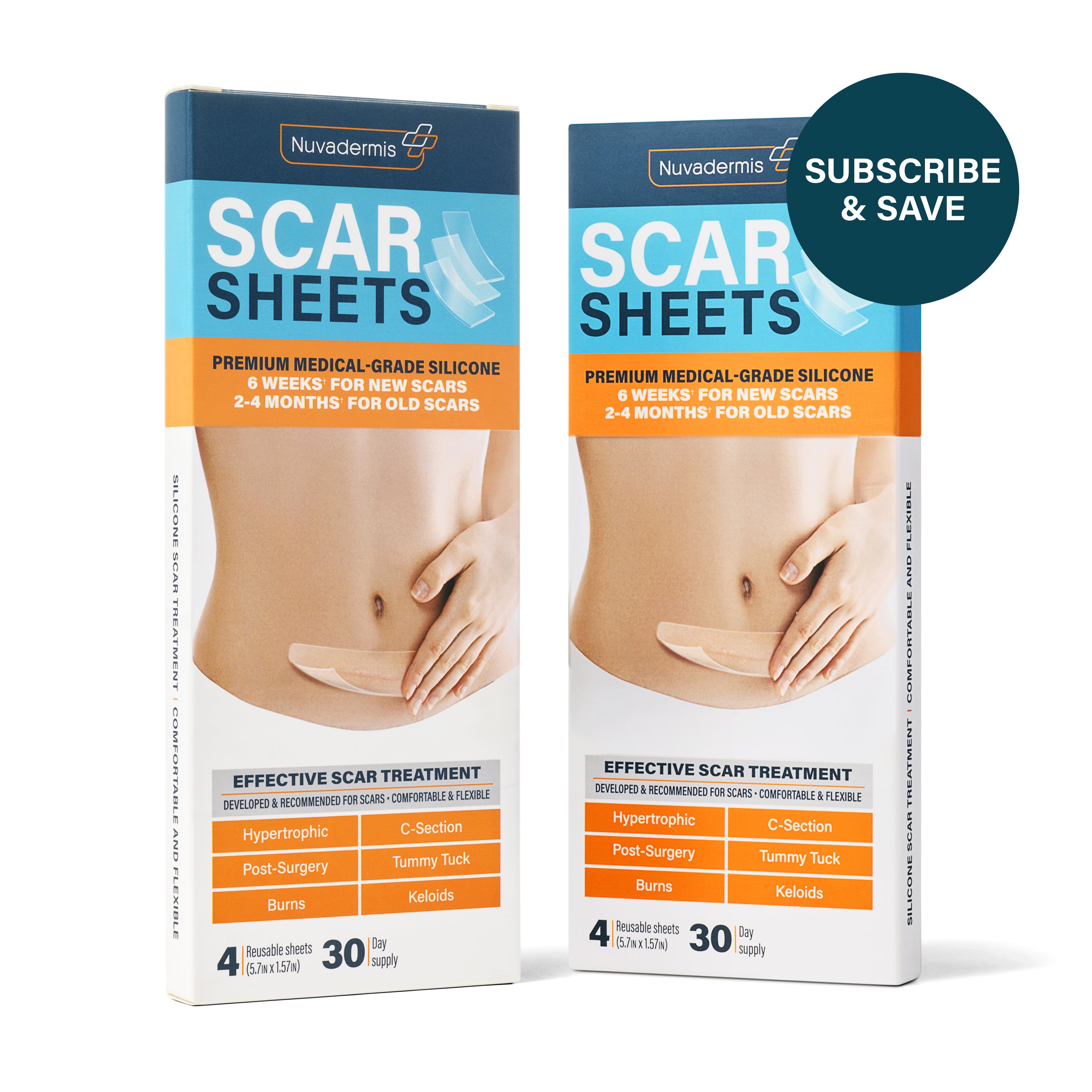 Silicone Scar Sheets - Light Skin Tone