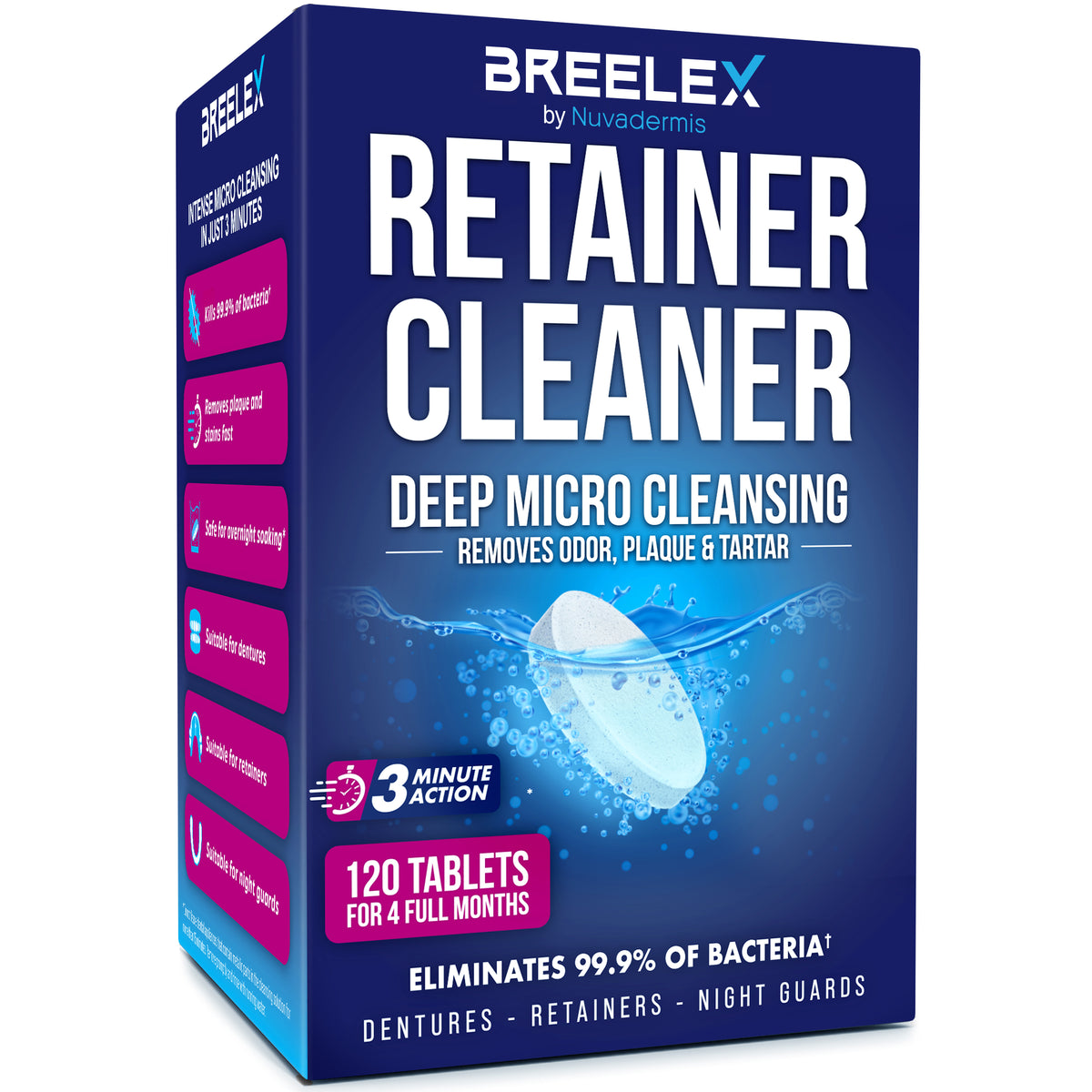 Breelex by Nuvadermis Retainer Cleaner Tablets
