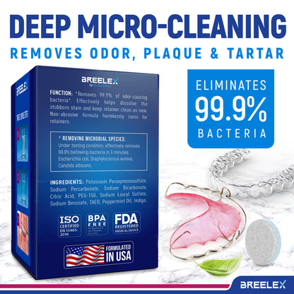 Breelex by Nuvadermis Retainer Cleaner Tablets
