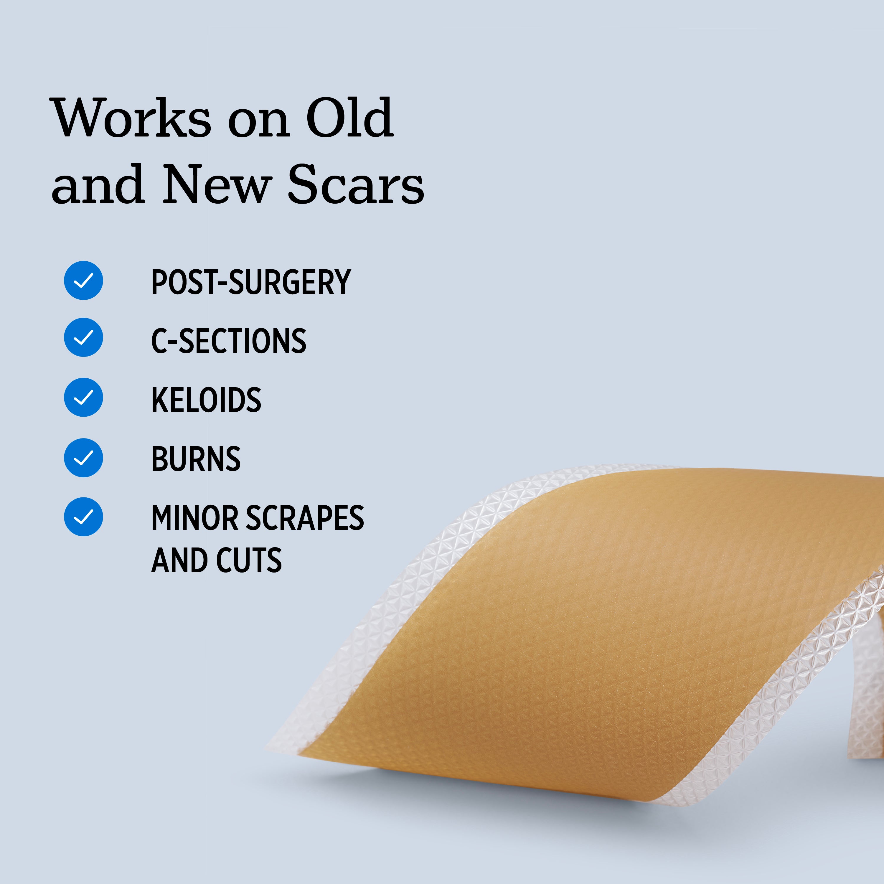 Silicone Scar Sheets - Medium Skin Tone