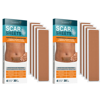 Silicone Scar Sheets - Medium Skin Tone