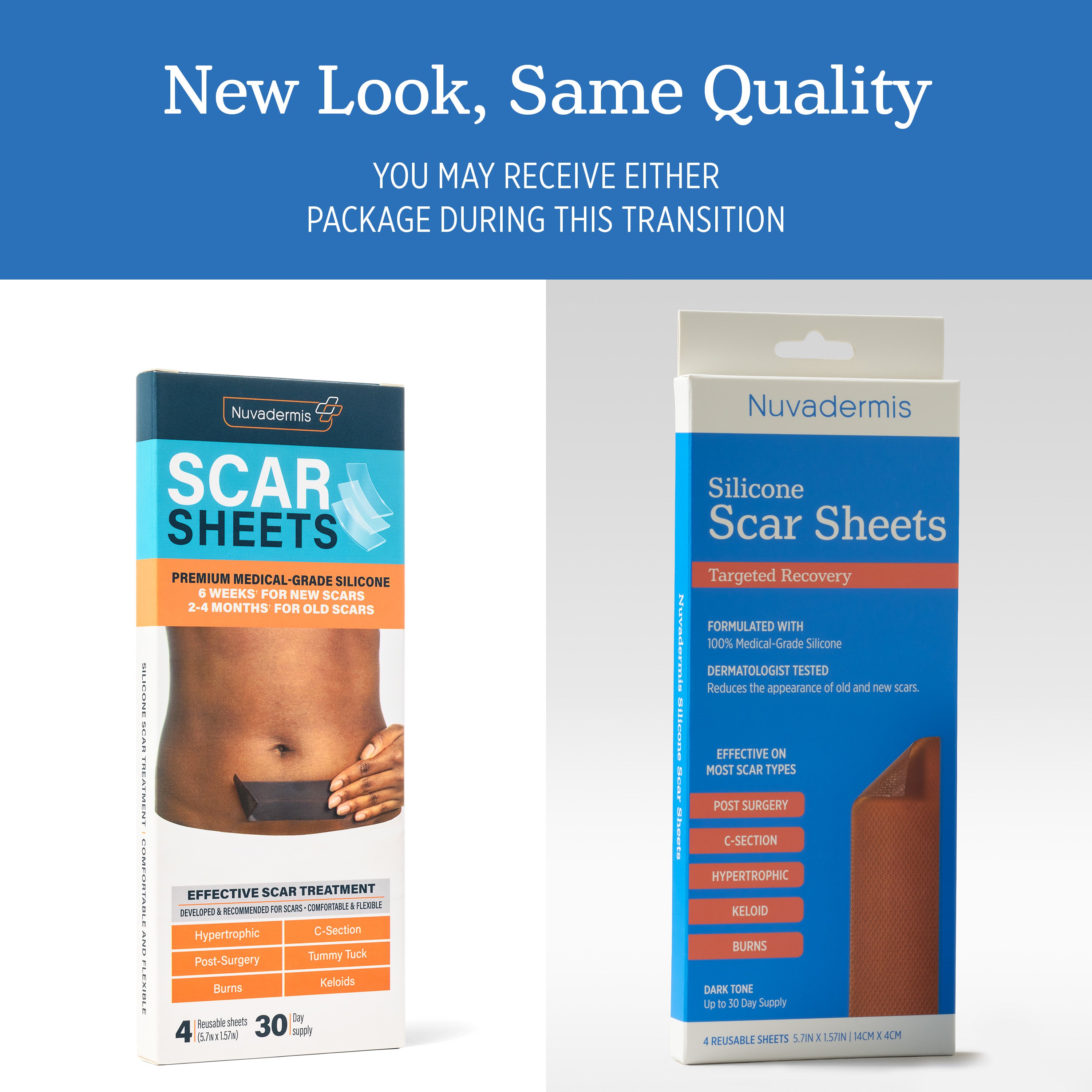 Silicone Scar Sheets - Dark Skin Tone
