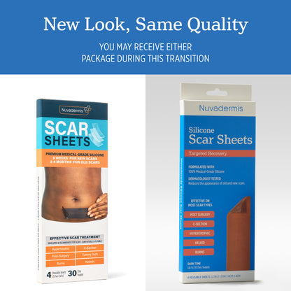 Silicone Scar Sheets - Dark Skin Tone