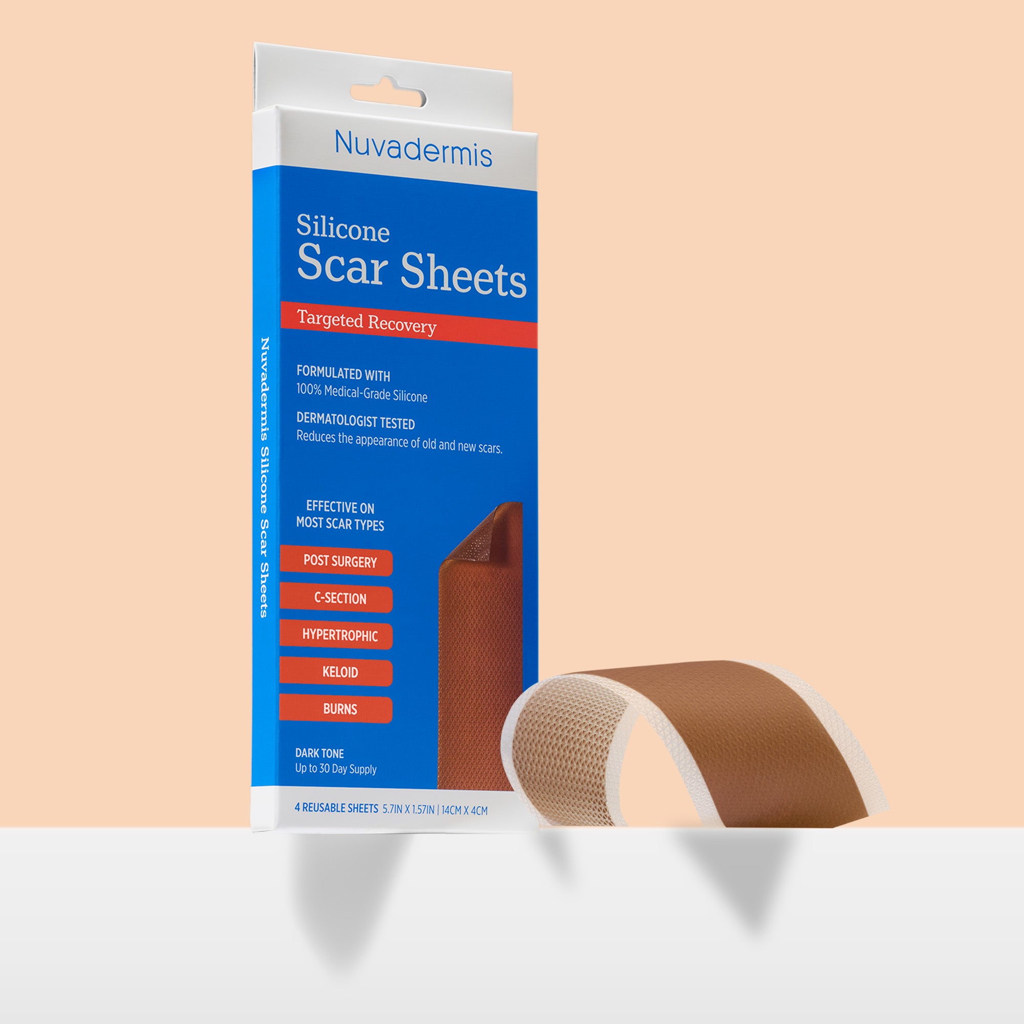 Silicone Scar Sheets - Dark Skin Tone