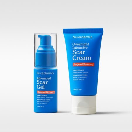 Scar Cream Duo: AM Scar Gel + PM Intensive Cream – Nuvadermis